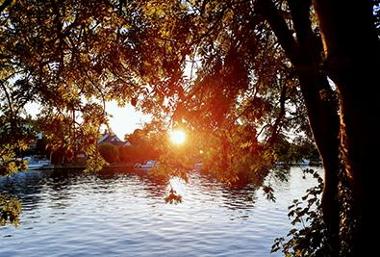 Sunset at Laleham by Elaine Wisden