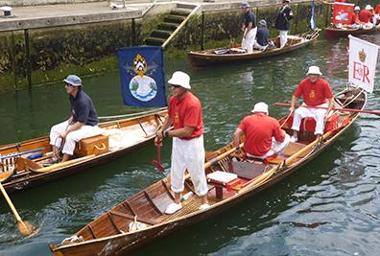 Swan Upping at Penton Hook by Bernadette Garbutt