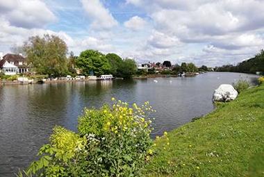 The meandering River Thames by Myra Boyle